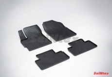 Коврики резиновые Seintex с узором сетка для салона Mazda CX-7 2007-2013