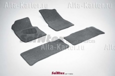 Коврики текстильные Seintex на резиновой основе для салона УАЗ Patriot 2007-2014 СЕРЫЕ