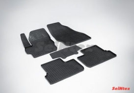 Коврики резиновые Seintex с узором сетка для салона Mazda 3 II 2009-2013
